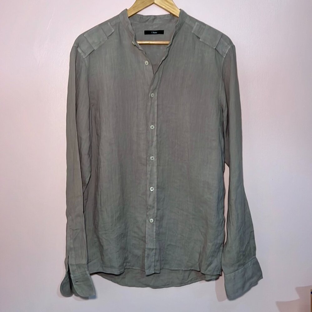 Z Zegna Washed Linen w/ Mandarin Collar | Drop 8 Collection